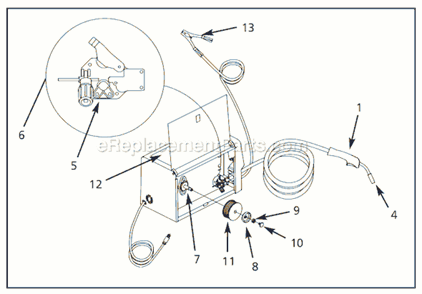 Part Location Diagram of WC403620AJ Campbell Hausfeld Wire Liner 0.024 In.-0.035 In.